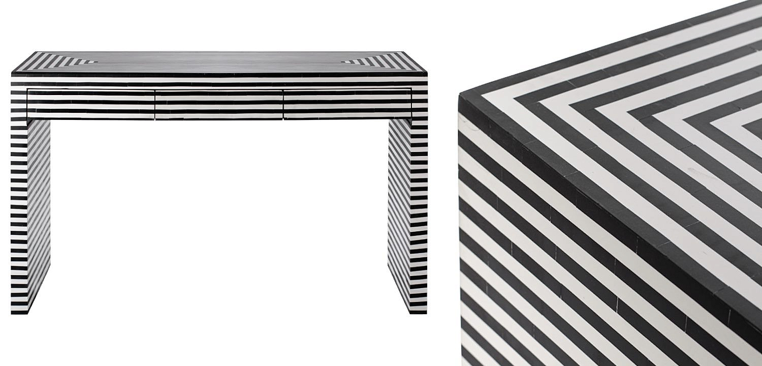 Стол Black&white Indian Bone Inlay table Стол Black&white Indian Bone Inlay table - Loft-Concept в Костроме