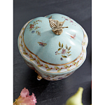 Шкатулка голубого цвета с цветочными орнаментами Blue Garden варинант исполнения - 4 | Loft Concept в Костроме