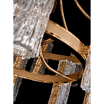 Люстра двухъярусная круглая с текстурными цилиндрическими плафонами Glimpse варинант исполнения - 8 | Loft Concept в Костроме