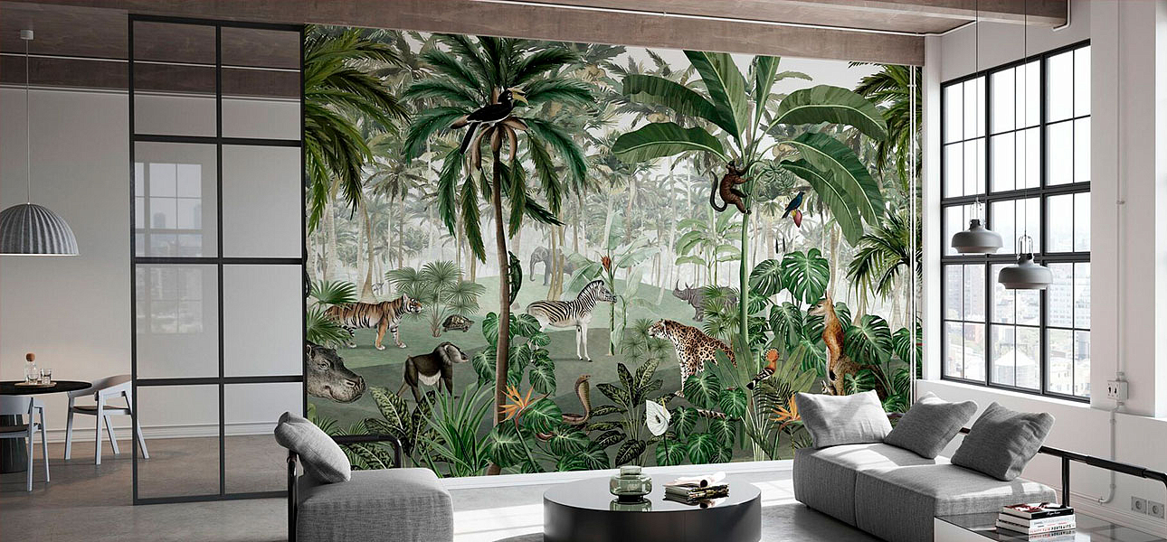 Обои ручная роспись Jungle Lookbook Обои ручная роспись Jungle Lookbook - Loft-Concept в Костроме