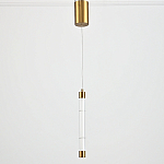 Подвесной светильник в форме цилиндра Trumpet Tube Brass варинант исполнения - 3 | Loft Concept в Костроме