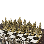 Шахматы в ларце из натуральных камней Долерит Малахит Мрамор Decorative Thematic Chess Русь варинант исполнения - 2 | Loft Concept в Костроме