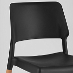 Пластиковый стул на ножках из массива бука Ferret Black 4 шт варинант исполнения - 7 | Loft Concept в Костроме