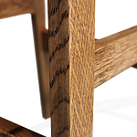 Барный стул со спинкой на 4-х деревянных ножках Коричневый Велюр Vendramin Chair  варинант исполнения - 7 | Loft Concept в Костроме