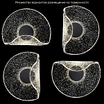 Бра из текстурированного прозрачного стекла с изогнутым краем Textured Glass  варинант исполнения - 6 | Loft Concept в Костроме