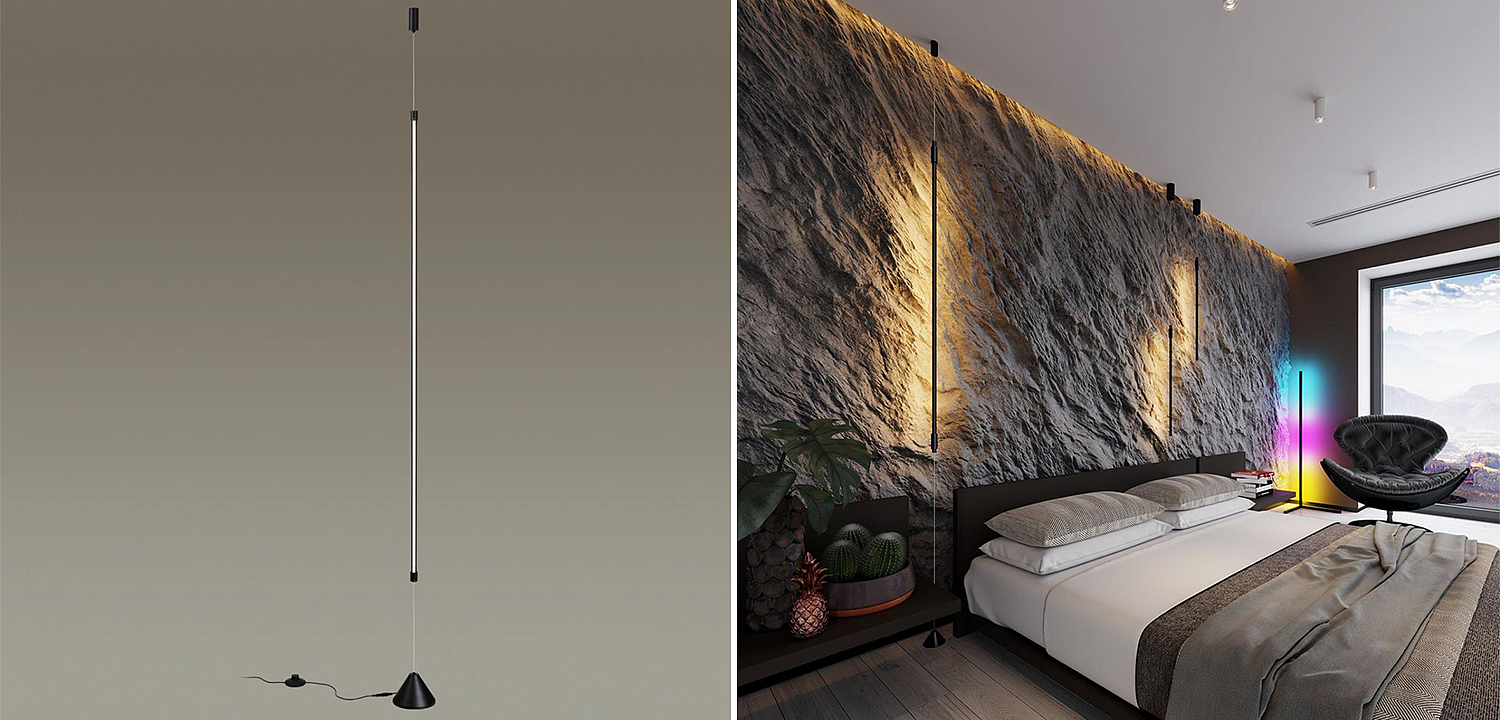 Торшер Trumpet Tube Black Thin Line Торшер Trumpet Tube Black Thin Line - Loft-Concept в Костроме