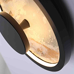 Бра круглое светодиодное с черной рамкой Stone Circle варинант исполнения - 2 | Loft Concept в Костроме