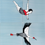 Плитка с узором Аист варинант исполнения - 3 | Loft Concept в Костроме