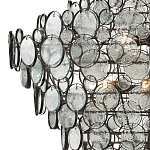 Люстра с каскадом из круглых прозрачных декоративных элементов Harmony of Light варинант исполнения - 1 | Loft Concept в Костроме