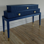 Премиальная Консоль с тремя ящиками Elsa Dreams Blue варинант исполнения - 1 | Loft Concept в Костроме