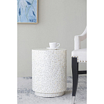 Приставной столик с рисунком из раковин устриц Bone Inlay варинант исполнения - 5 | Loft Concept в Костроме