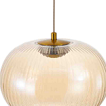 Подвесной светильник с янтарным рифленым стеклянным плафоном Ferm Living варинант исполнения - 4 | Loft Concept в Костроме