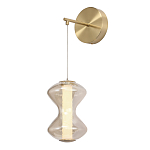 Бра светодиодное с стеклянным волнообразным плафоном Amphora of Light варинант исполнения - 3 | Loft Concept в Костроме