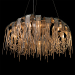 Люстра круглая подвесная с металлическими дугами и длинными цепочками 80 см Atlantis Chain варинант исполнения - 8 | Loft Concept в Костроме