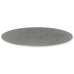 Стол обеденный с серой овальной столешницей из керамики на четырех деревянных ножках Gray Ceramics варинант исполнения - 3 | Loft Concept в Костроме