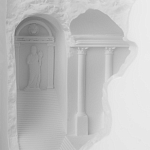 Встраиваемый в стену гипсовый светильник под покраску в античном стиле Antiquity Athena варинант исполнения - 8 | Loft Concept в Костроме