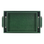 Комплект из двух прямоугольных подносов зеленого цвета Serpent варинант исполнения - 1 | Loft Concept в Костроме