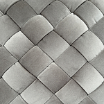 Пуф плетеный велюровый светло-бежевый  Soft Wicker Pouf варинант исполнения - 2 | Loft Concept в Костроме