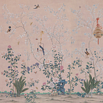 Обои ручная роспись Cecily pink варинант исполнения - 1 | Loft Concept в Костроме