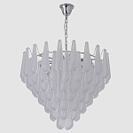 Люстра с подвесками из рифленного стекла в форме капель Textured Glass Chandelier варинант исполнения - 12 | Loft Concept в Костроме