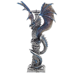 Подсвечник в виде Дракона Grey Blue Dragon Candlestick варинант исполнения - 3 | Loft Concept в Костроме