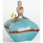 Фарфоровая шкатулка с птицей Eden Garden Blue варинант исполнения - 2 | Loft Concept в Костроме