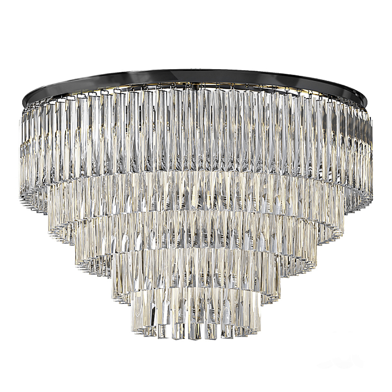 Люстра Odeon C3001–D80/5 Черный Прозрачное Стекло Дымчатый (Smoke) Янтарь (Amber) в Костроме | Loft Concept 