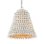 Подвесной светильник белый металлический в форме колокола White Natural Lines варинант исполнения - 2 | Loft Concept в Костроме