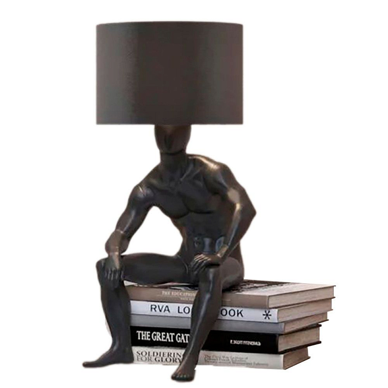 Настольная лампа с абажуром GERTY LAMP Белый Красный Золотой Черный Серебряный Настольная лампа с абажуром GERTY LAMP Белый Красный Золотой Черный Серебряный в Костроме | Loft Concept