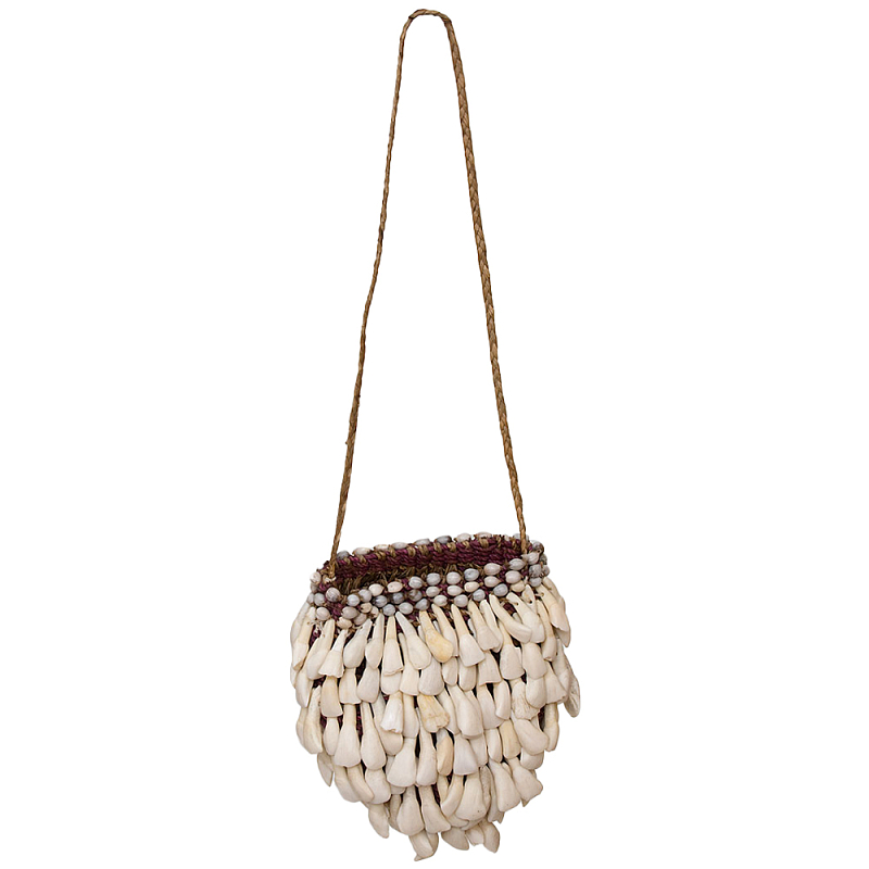 Декоративный этнический аксессуар сумка Aboriginal Bag Бежевый Коричневый Декоративный этнический аксессуар сумка Aboriginal Bag Бежевый Коричневый в Костроме | Loft Concept