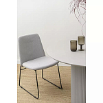 Стул мягкий светло-серый Chair Gray Runners варинант исполнения - 9 | Loft Concept в Костроме