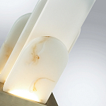 Настольная лампа с белыми вертикальными элементами Alabaster Totem   варинант исполнения - 7 | Loft Concept в Костроме