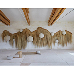 Большая дизайнерская Инсталляция из соломы RAFFIA Installation  варинант исполнения - 3 | Loft Concept в Костроме