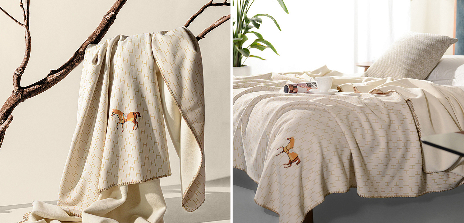 Плед Hermes Pattern Horse Plaid Плед Hermes Pattern Horse Plaid - Loft-Concept в Костроме