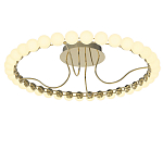 Люстра кольцевая потолочная с круглыми плафонами белого цвета PEARLS Suspension 60 варинант исполнения - 2 | Loft Concept в Костроме