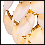 Люстра трехъярусная с подвесками из округлых элементов Cryptocrystalline Stone варинант исполнения - 5 | Loft Concept в Костроме