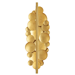 Бра светодиодное из многослойных золотых дисков Metal Disc Chandelier варинант исполнения - 2 | Loft Concept в Костроме