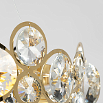 Люстра подвесная из золотых колец 57 см Golden Circles варинант исполнения - 7 | Loft Concept в Костроме