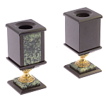 Настольный письменный набор из нефрита на ножках Executive Recruitment варинант исполнения - 3 | Loft Concept в Костроме