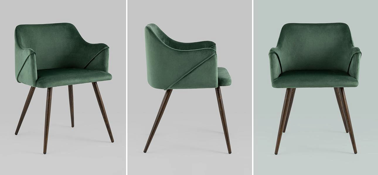Стул Monarch Chair Зеленый Велюр Стул Monarch Chair Зеленый Велюр - Loft-Concept в Костроме