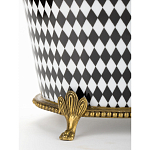 Фарфоровое кашпо Black and white square варинант исполнения - 4 | Loft Concept в Костроме