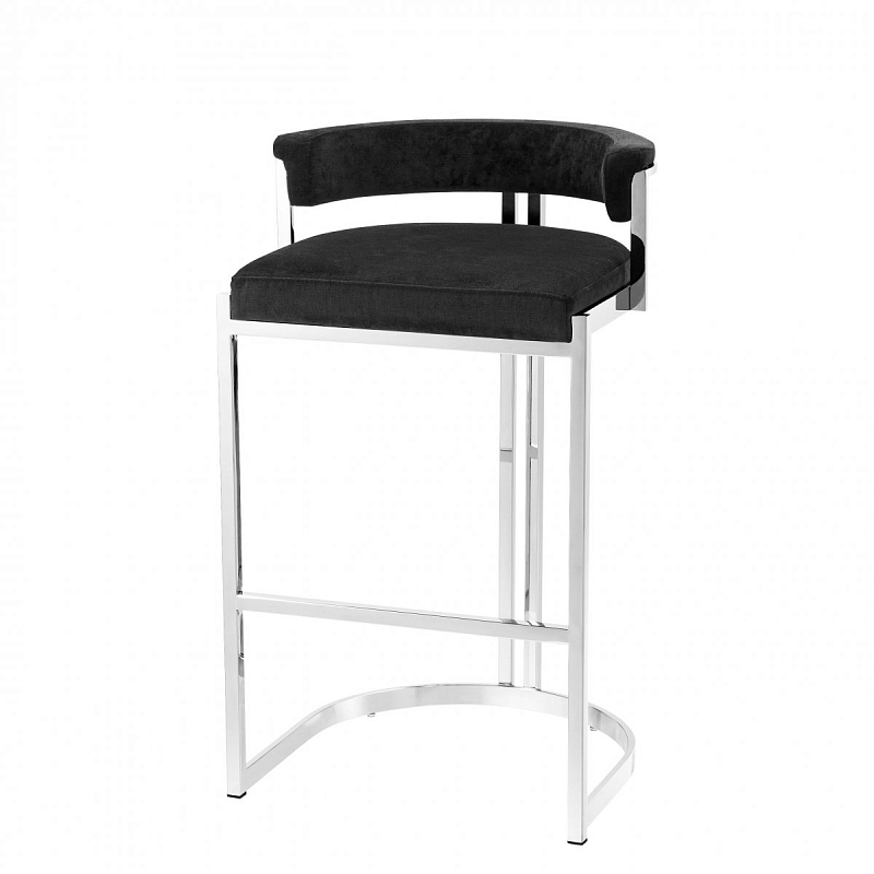 Полубарный стул Eichholtz Counter Stool Dante Черный Нержавеющая сталь Полубарный стул Eichholtz Counter Stool Dante Черный Нержавеющая сталь в Костроме | Loft Concept