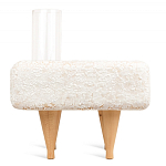 Керамический столик на деревянных ножках «Квадро» варинант исполнения - 4 | Loft Concept в Костроме