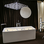 Люстра подвесная с тонкой металлической конструкцией цвета хром Quasar варинант исполнения - 8 | Loft Concept в Костроме