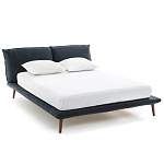 Двуспальная кровать с мягким изголовьем Daniel Bed варинант исполнения - 1 | Loft Concept в Костроме