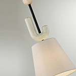 Подвесной светильник с бежевым тканевым плафоном Flourish варинант исполнения - 4 | Loft Concept в Костроме