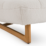 Кресло с обивкой букле Lino White  Boucle Armchair варинант исполнения - 5 | Loft Concept в Костроме