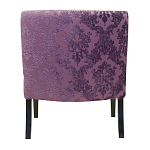 Полукресло с мягкой обивкой из жаккарда на 4-х ножках из массива березы Baroque Armchair violet варинант исполнения - 2 | Loft Concept в Костроме