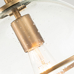 Потолочный светильник с прозрачным стеклянным шаром с эффектом пузырьков Hinkley варинант исполнения - 18 | Loft Concept в Костроме