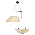 Подвесной светильник с белыми плафонами в форме облака Диаметр 60+60 см Cloud Junction варинант исполнения - 1 | Loft Concept в Костроме